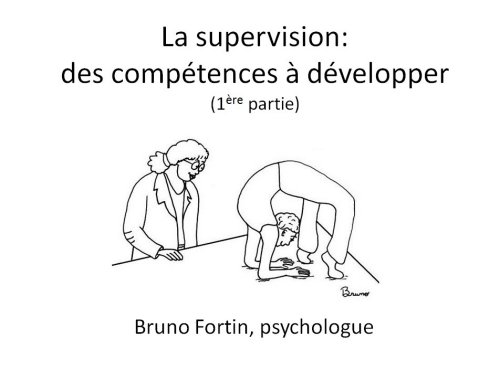 La supervision: 1�re partie
